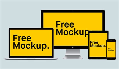 Download Free Apple Devices Mockup Collections PSD | Free mockup, Mockup, Web design