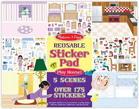 Buy Melissa And Doug Reusable Sticker Pad Play House