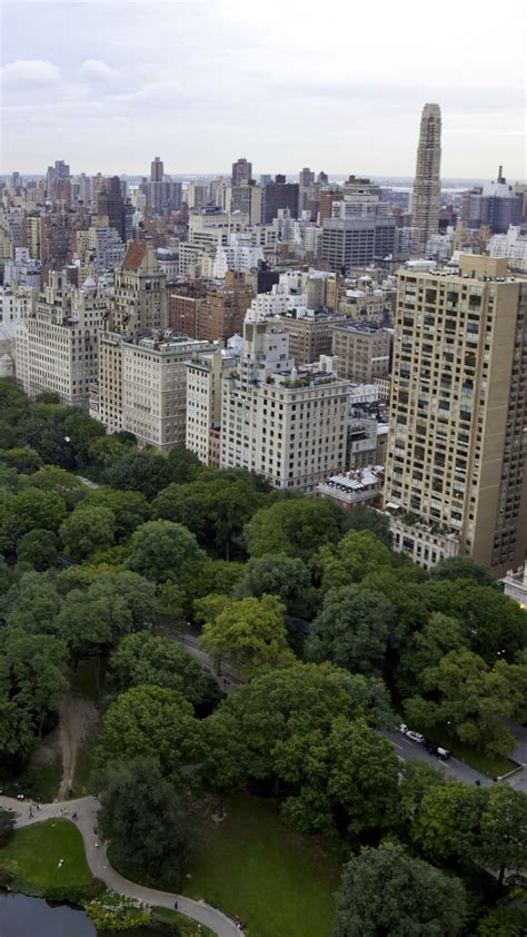 Aerial View Of Central Park And Upper East Side In Manhattan New York