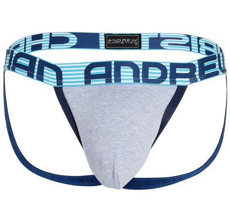 Andrew Christian Jockstrap Almost Naked Element Jock 92696 Blau Jockstraps Underwear