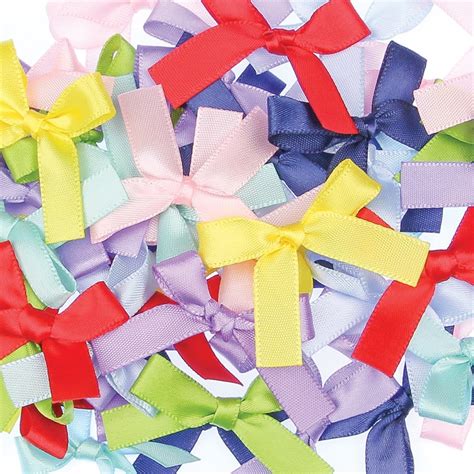 Satin Ribbon Bows Assorted Pack Of 50 General Collage