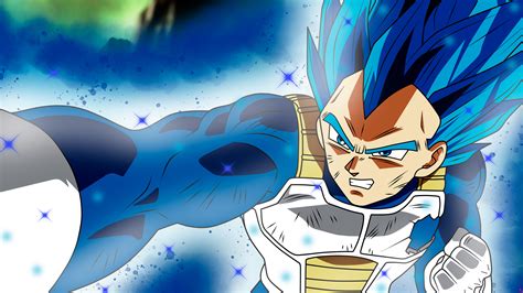 Vegeta Super Saiyan Blue Dragon Ball Super Anime Fondo De Pantalla 4k