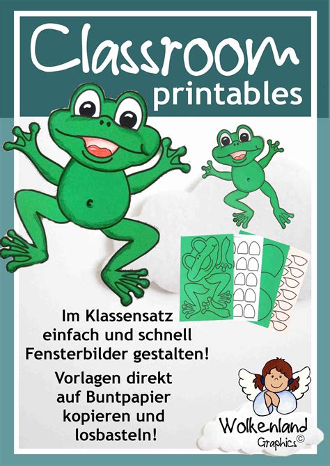 12 kostenlose anleitungen & vorlagen. Frosch mit Seerose basteln Wasser Bastelvorlage Teich ...