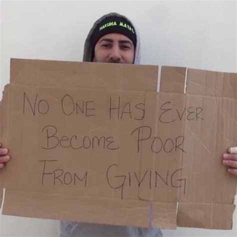 Watch What Happens When A Homeless Man Gives People Money