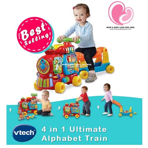 Original Vtech 4 In 1 Sit To Stand Ultimate Alphabet Train Ride On