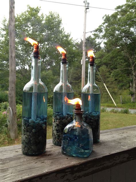 Homemade Tiki Torches Home Crafts Bottles Decoration Tiki Torches
