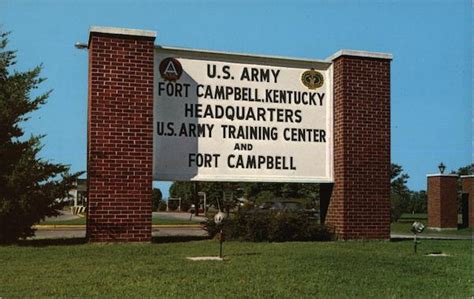 Fort Campbell Ky. Headquarters Kentucky Postcard