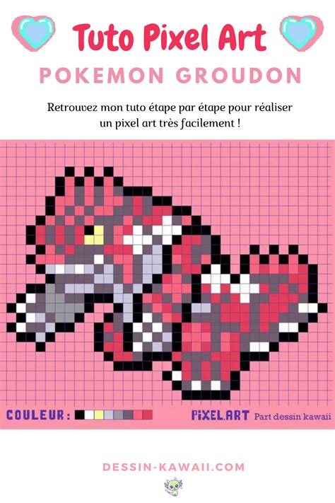 Facile Dessin Pixel Art Pokemon Legendaire Minecraft Il Recree Les