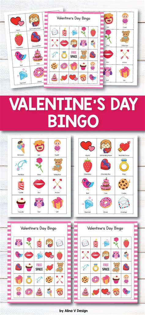 Valentines Day Bingo Valentines Day Activities Valentine Bingo Cards