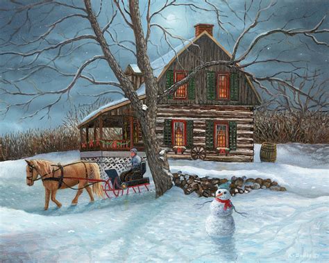 Winter Moonlight Painting By Kevin Dodds Fine Art America