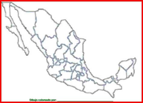 Colorear Mapa De Mexico Online Cartina Messico Midisegni Salvato