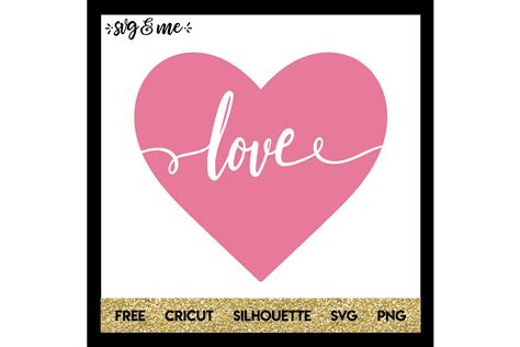 FREE SVG CUT FILE for Cricut, Silhouette and more - Love Heart Cut Out