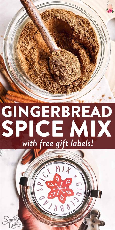 Homemade Gingerbread Spice Mix Recipe Savory Nothings