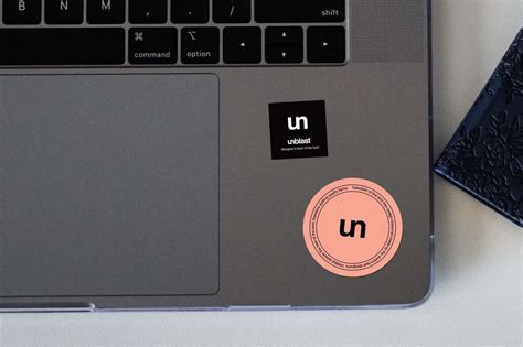 Download Free Sticker on Laptop Mockup (PSD)