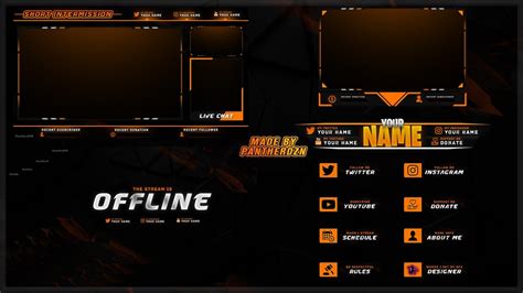 Free Twitch Stream Overlay Template Infographie