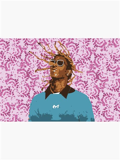 Drawn Young Thug On Petals Art Print For Sale By Michaelgossage