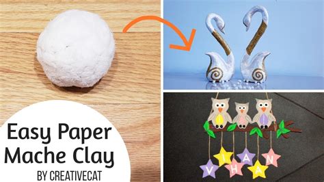 Best Paper Mache Clay Best Paper Clay Recipebest Out Of Wasteart And