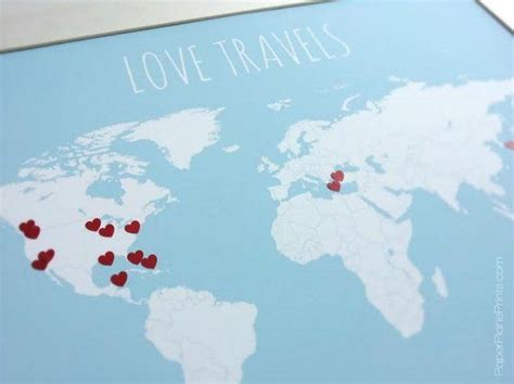Interactive Travel Map World Map Poster Pin Country Travels With