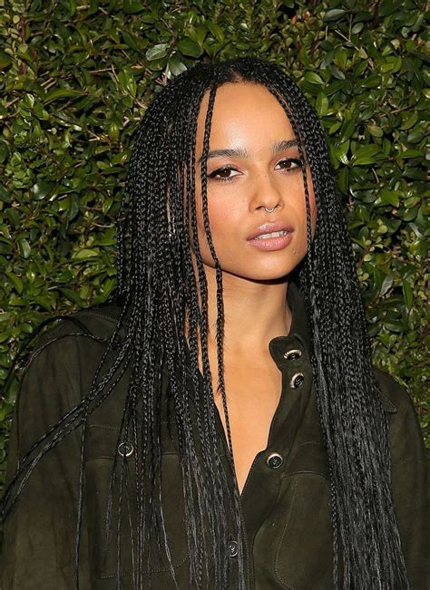 20 Stunning Hairstyles For Natural Hair Of All Lengths Zoe Kravitz
