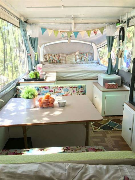 Bunlardan en güzel örnek geçtiğimiz ay yurt. *drooling* | Remodeled campers, Popup camper remodel ...