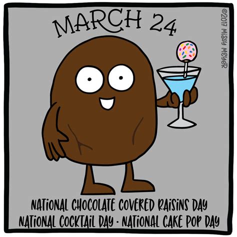 March 24 Every Year National Chocolate Covered Raisins Day National