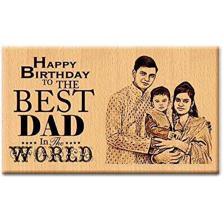 Gftbx Best Personalized Engraved Wooden Photo Frame Plaque With Text