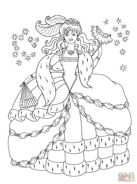 Розмальовка Принцеса Розмальовки для дітей друк онлайн