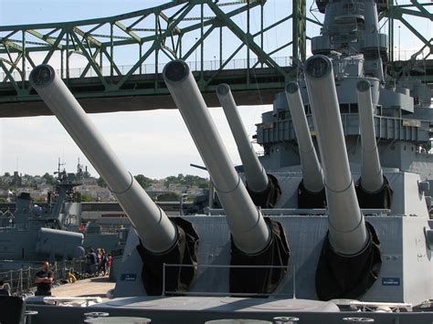 16 Inch Guns On The Battleship Uss Massachusetts A Photo On Flickriver