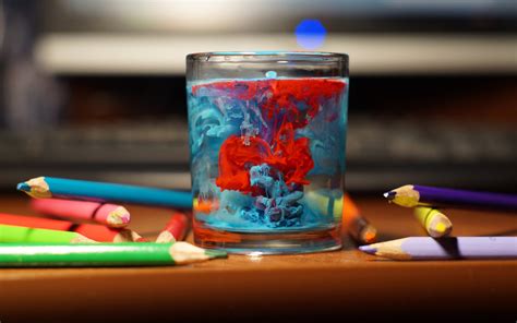 Paint In Water Water Contrast Hd Wallpaper Rare Gallery