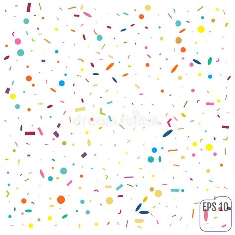 Abstract Background With Many Falling Tiny Confetti Pieces Stock