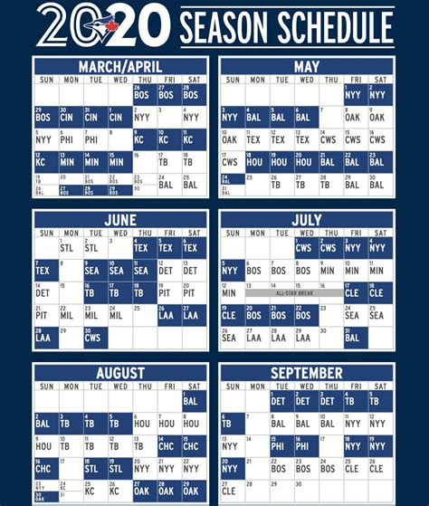 Blue Jays 2020 Schedule Rtorontobluejays