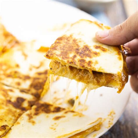 Top with 2 slices of american cheese and ½ cup chicken. Copycat Taco Bell Quesadilla Sauce Recipe | The Gracious Wife