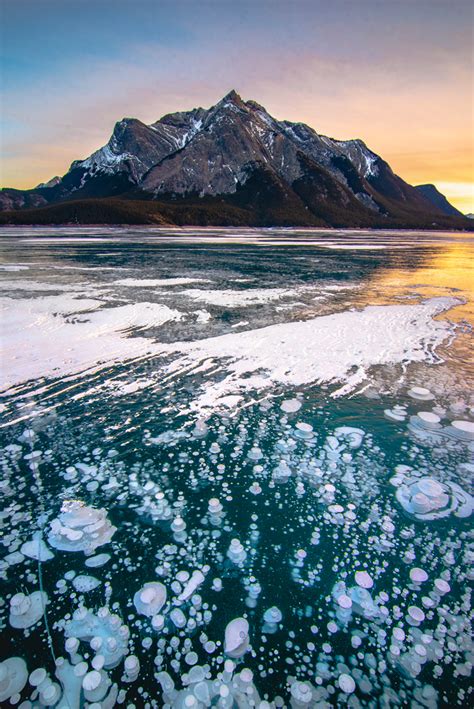 Abraham Lake Alberta Where To Find Frozen Methane Ice Bubbles