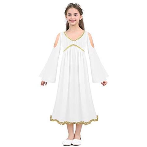 Alvivi Kids Girls Greek Goddess Cosplay Dress Halloween Role Play