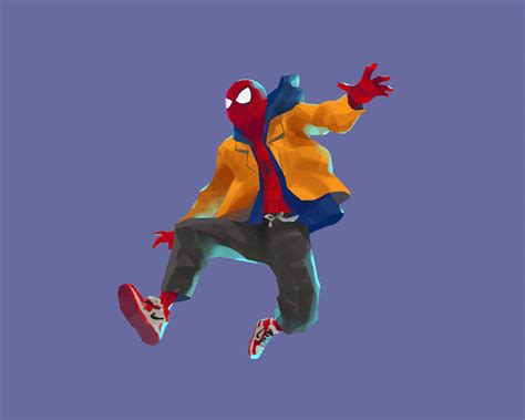 Download 1280x1024 Wallpaper Spider Man Into The Spider Verse Spider