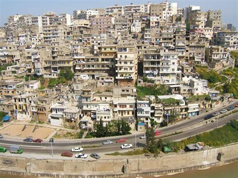 View Of Tripoli Lebanon From The Citadel Which Lies High Above The Old