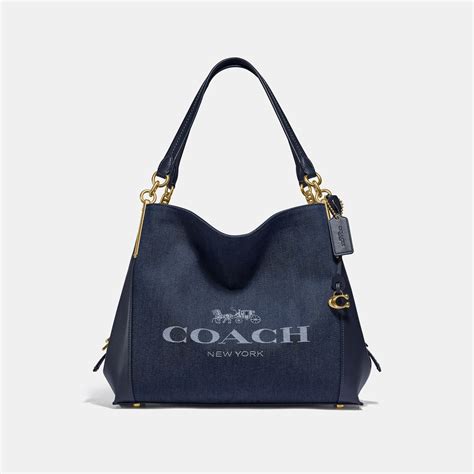 Coach Horse And Carriage Jacquard Dalton 31 Shoulder Bag Shoulder