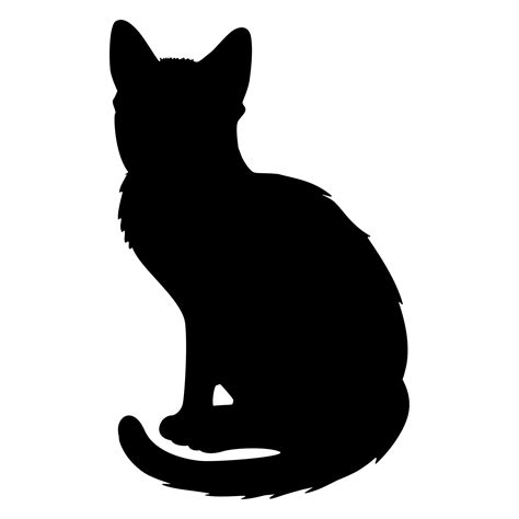 chat silhouette silhouette de chat à découper dewsp
