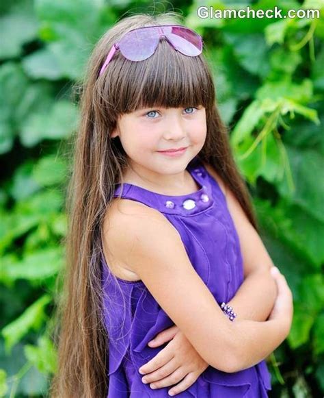 If you aspire to choose this fashion with side bangs, then decrease your hair in the length in the front around your face or choose for a complete layered haircut with bangs. Styling Ideas for Little Girls with Long Hair and Bangs ...