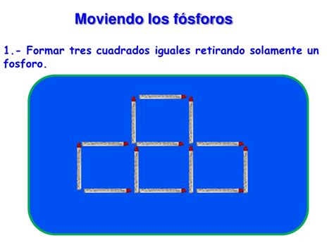 Este juego se basa en el desarrollo de las habilidades sensoriales y la construcción de agrupaciones básicas. Taller con fósforos -Séptimo-