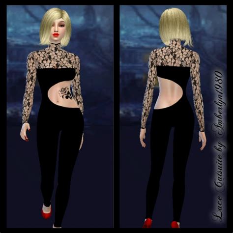 Lace Catsuit At Amberlyn Designs Sims 4 Updates