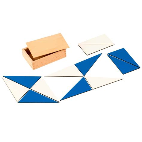 12 Identical Blue Triangles Nienhuis Montessori