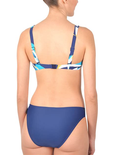 Naturana Naturana BLUE Abstract Print Wired Bikini Set Size 10