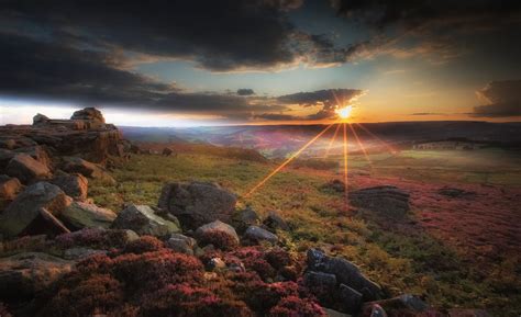 Rugged Sunset Peak District Hathersage Moor Andy Gray Photography
