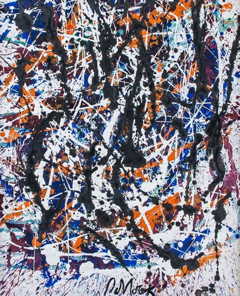 Sold Price Jackson Pollock American Abstract Oil On Canvas August 4