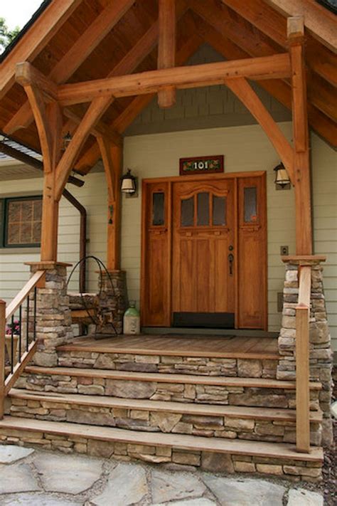 80 Elegant Wooden And Stone Front Porch Ideas Page 56 Of 81