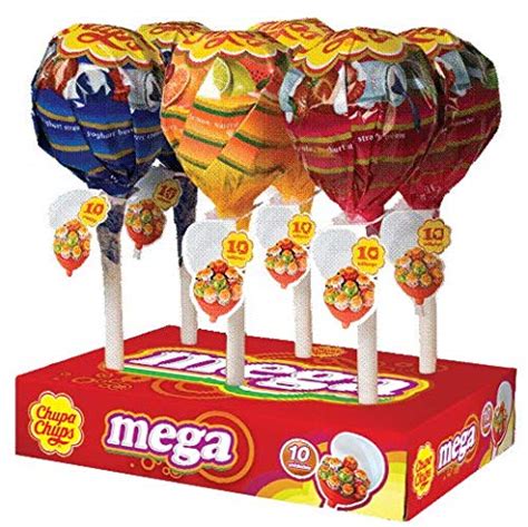 Buy Chupa Chups Lollipops Candy 6 Mega Large Lollipops Suckers With