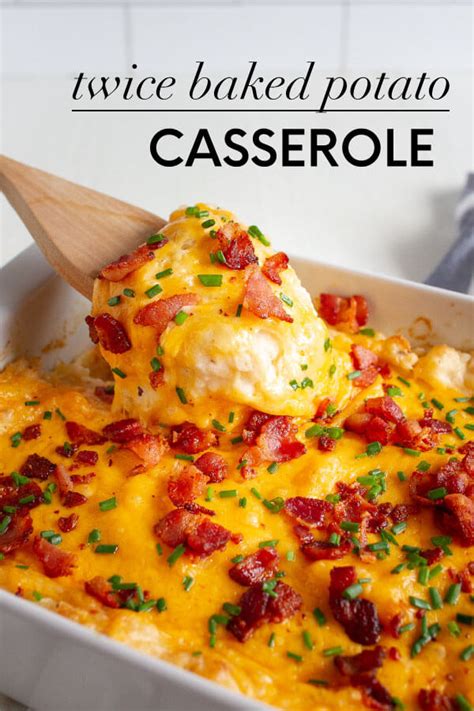 This twice baked potato casserole has all your favorite flavors from a twice baked potato but in a delicious casserole form! Twice Baked Potato Casserole Recipe from 30daysblog