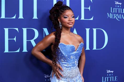 halle bailey goes undercover to see little mermaid in theaters