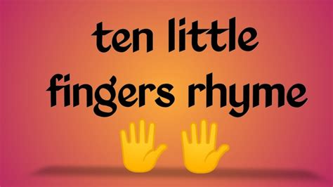 Ten Little Fingers Rhyme 🖐🖐 By Ak Youtube